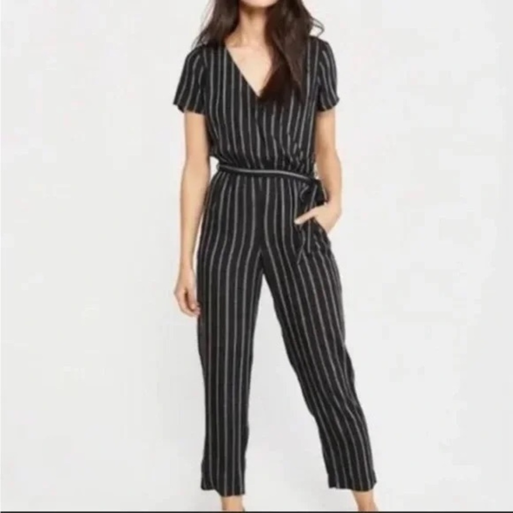 Abercrombie & Fitch Pinstriped Jumpsuit